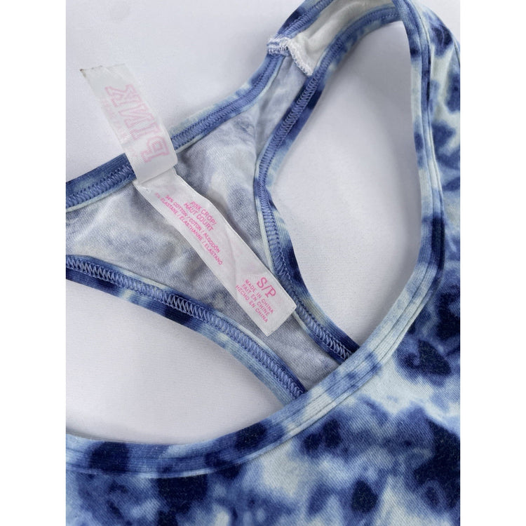 Womens Victoria’s Secret PINK Blue Sports Bra Size Small