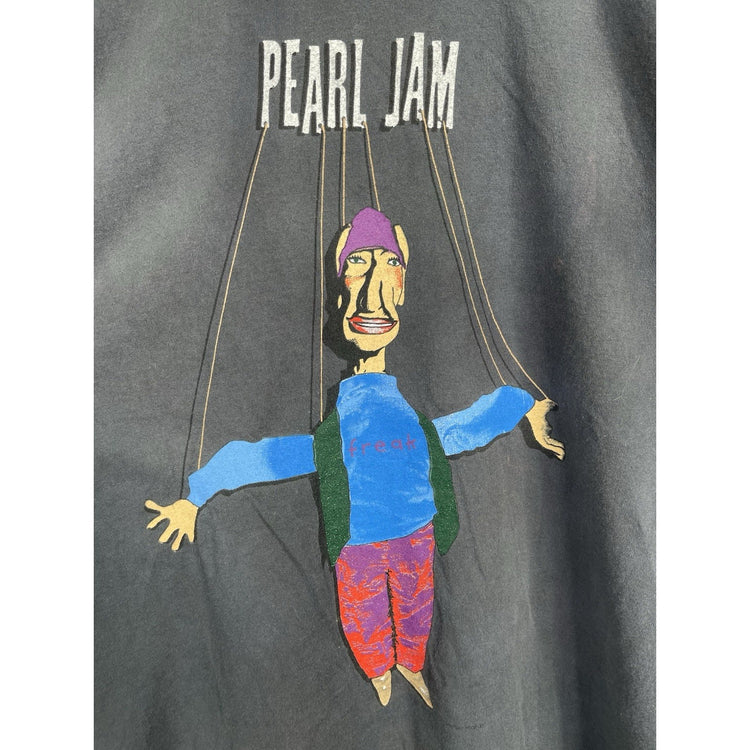 Vintage 1994 Pearl Jam Freak Puppet US Tour Concert Single Stitch T-Shirt Size Large