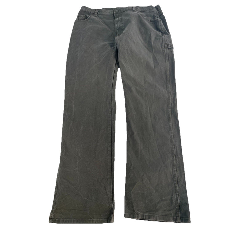 Mens Genuine Dickies Dark Forest Green Denim Carpenter Pants Size 36x34