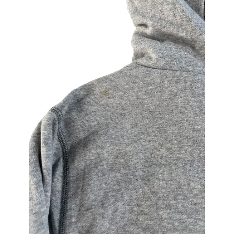 Womens Aeropostale Gray Faux Fur Lined Zip Up Hoodie Size L