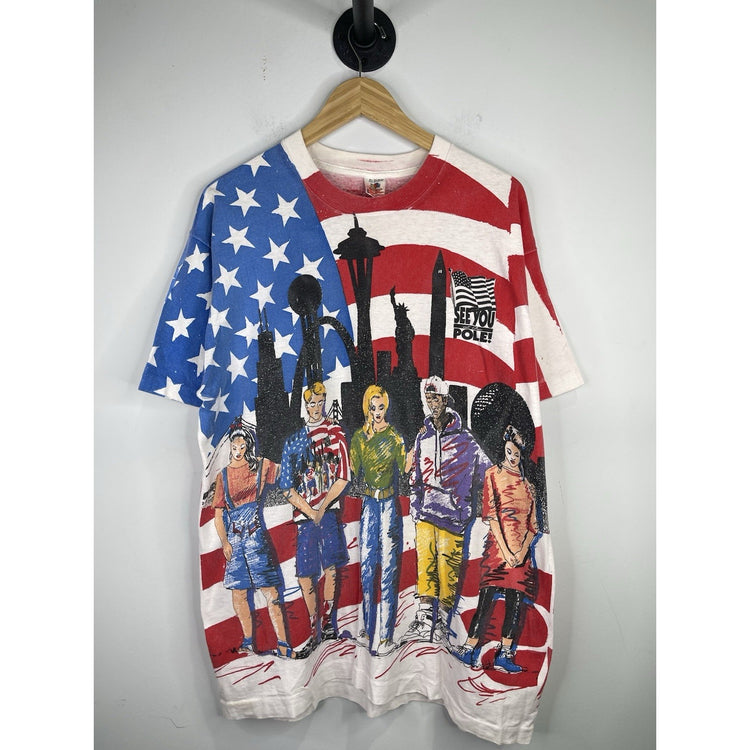 Vintage “See You At The Pole” American Aop T-shirt Size Xl