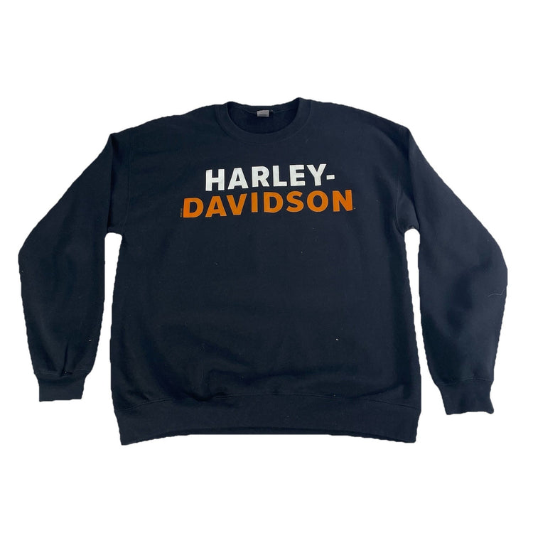Mens Harley Davidson Cape Town Graphic Black Pullover Sweatshirt Size L