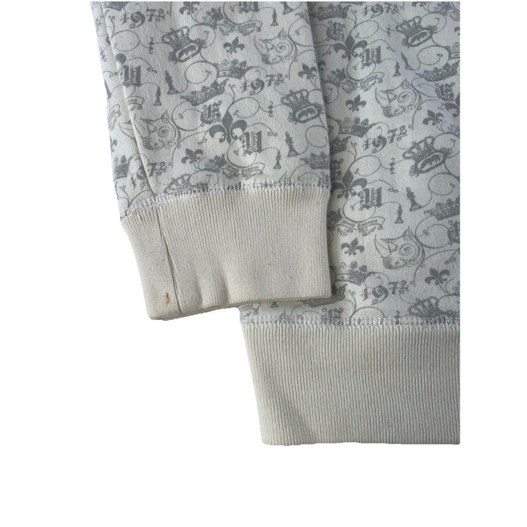 Mens Y2K Ecko Unlimited White Embroidered Zip Up Jacket Size Medium
