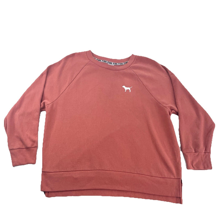 Womens Vicrotia’s Secret PINK Pink Crewneck Sweater Size Medium