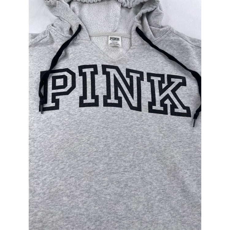 Women’s PINK Victoria Secret Light Gray PINK Hoodie Size L