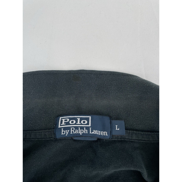 Mens Vintage Polo By Ralph Lauren Classic Black Polo-T Size L
