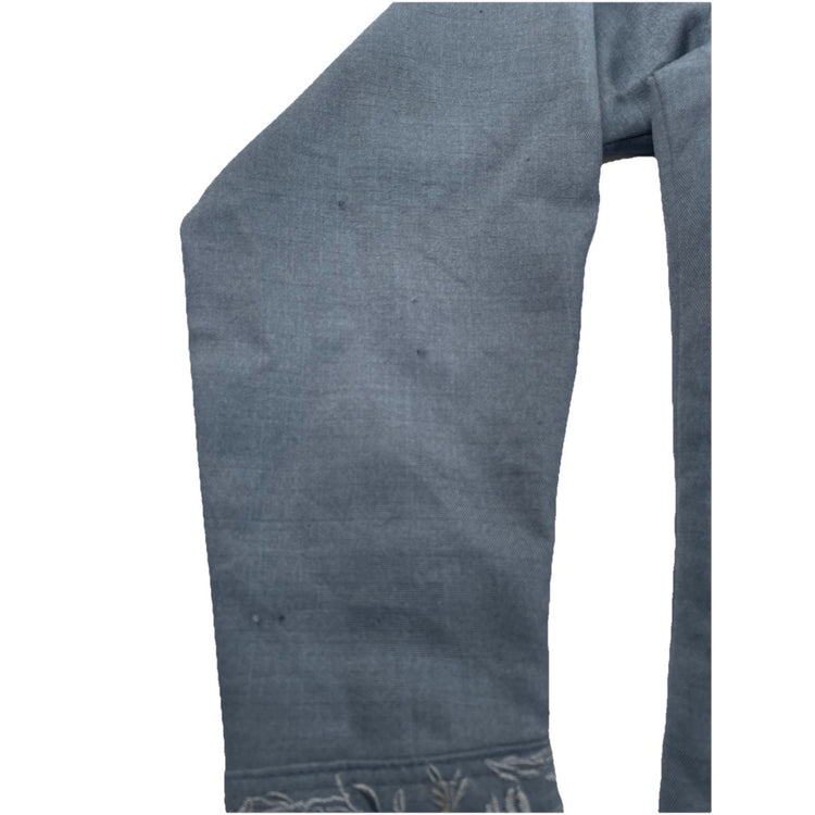 Men’s J.L. Fox Original Western Gray LongSleeve SnapDown Shirt Size M