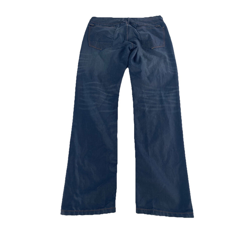 Mens Ring Of Fire Slim Straight Dark Wash Jeans Size 36x34