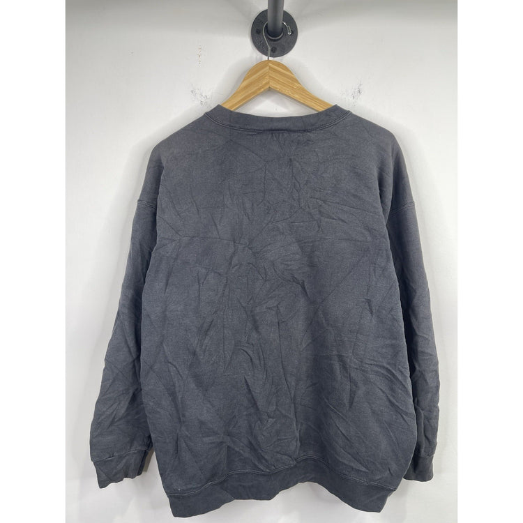 Rare Vintage NIKE Oval Swoosh Pullover Crewneck Sweatshirt 90s 2000s Black L