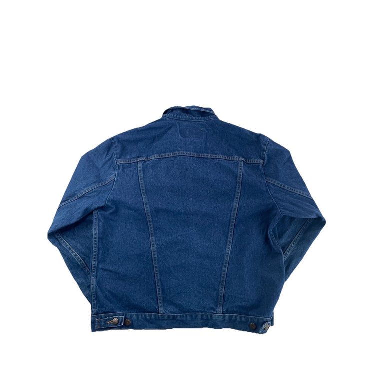 Men’s Wrangler Authentic Western Cowboy Cut Unlined Denim Jacket Size LG