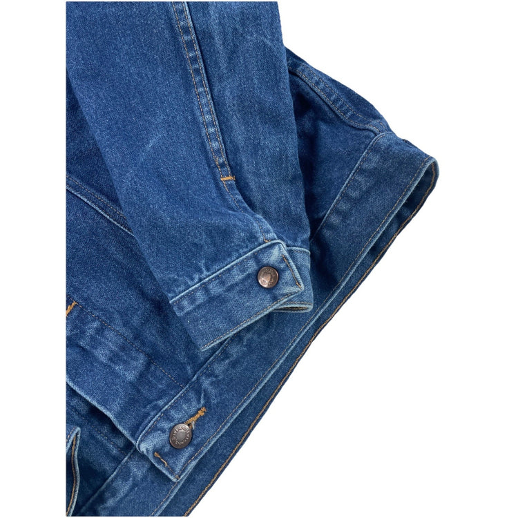 Men’s Wrangler Authentic Western Cowboy Cut Unlined Denim Jacket Size LG