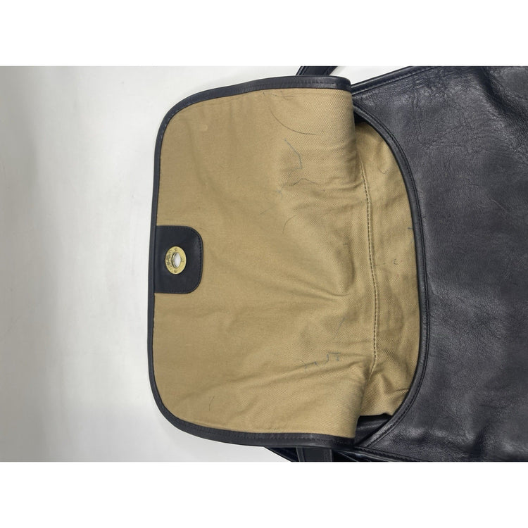 Coach Legacy Crescent Bag Black Leather Purse Hobo Crossbody Vintage # 9718