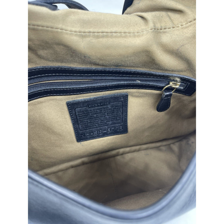 Coach Legacy Crescent Bag Black Leather Purse Hobo Crossbody Vintage # 9718