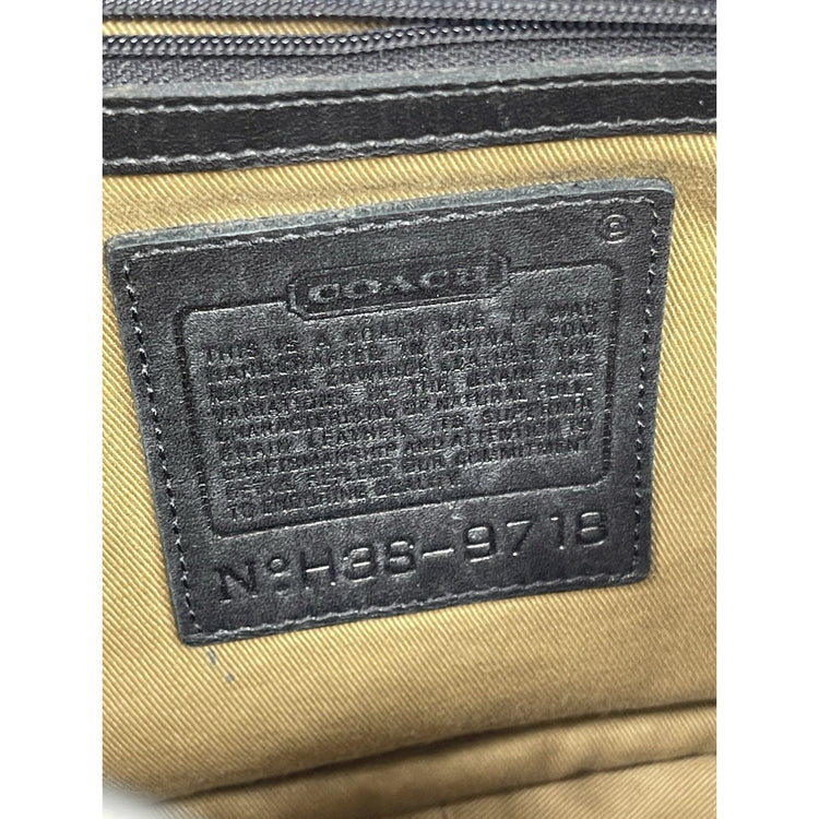 Coach Legacy Crescent Bag Black Leather Purse Hobo Crossbody Vintage # 9718