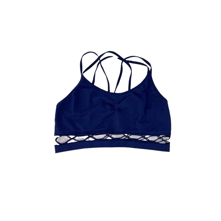 Women's Victoria's Secret Navy Blue Strappy Bralette, Size M