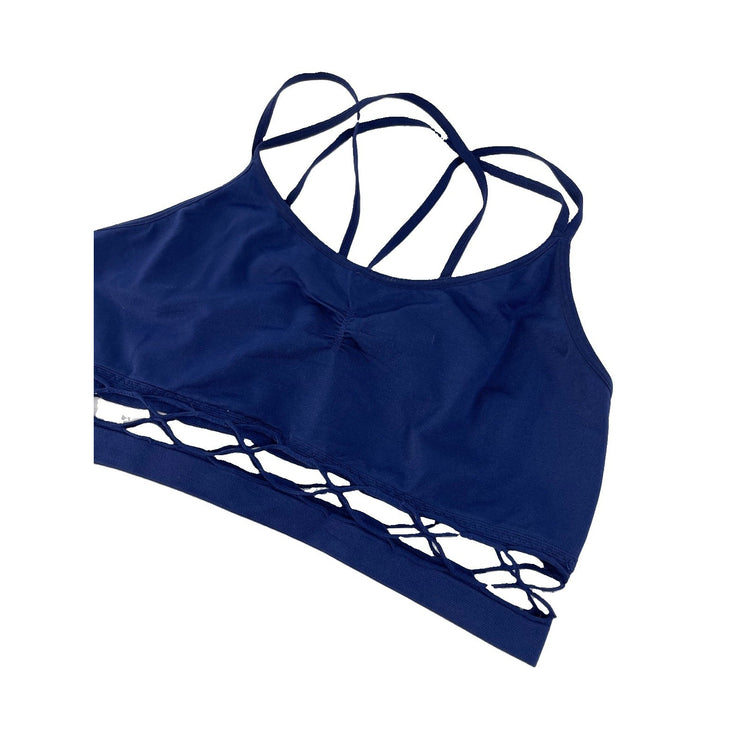 Women's Victoria's Secret Navy Blue Strappy Bralette, Size M