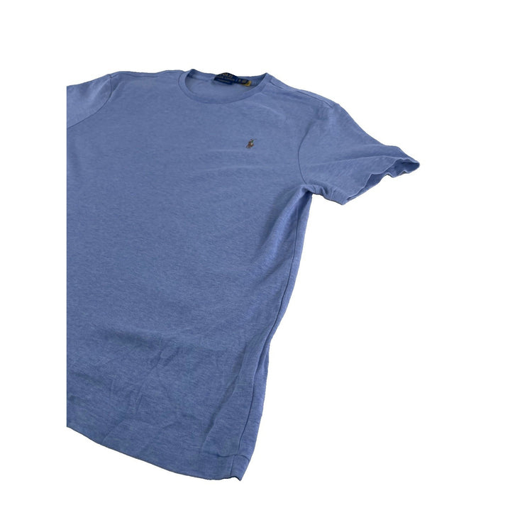 Mens Polo Ralph Lauren Heathered Baby Blue Classic T-Shirt Mini Logo Size Xl
