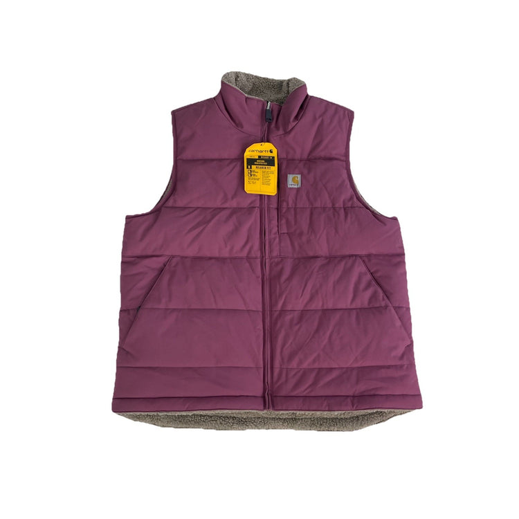 Womens Carhartt Purple Montana Insulated Reversible Vest Size Medium