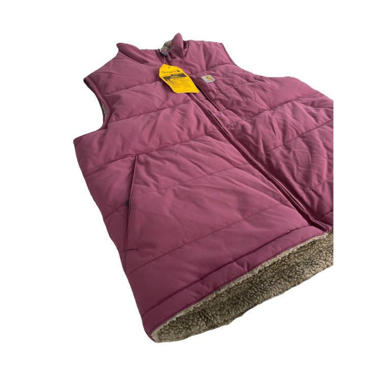 Womens Carhartt Purple Montana Insulated Reversible Vest Size Medium