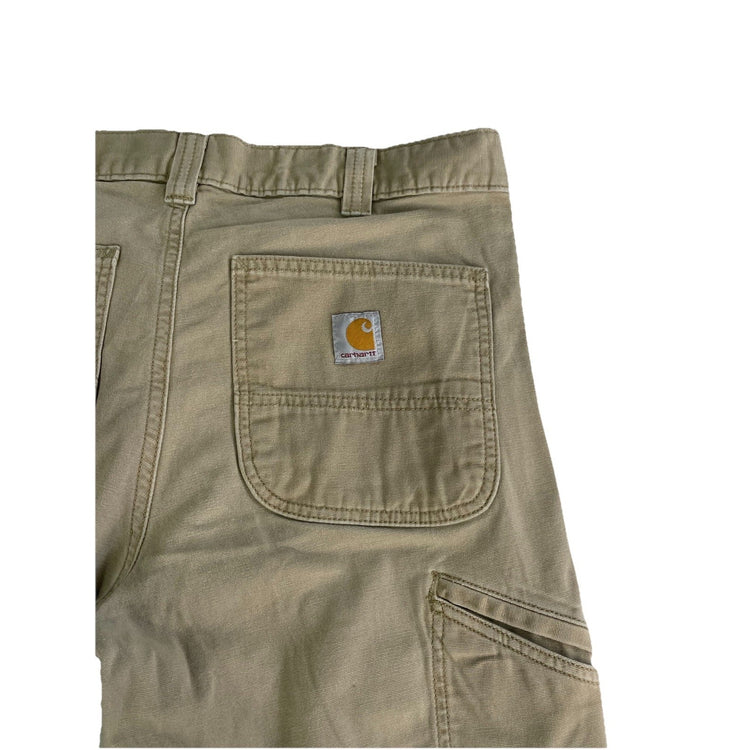 Mens Carhartt Relaxed Fit Khaki Pants Size 33X32
