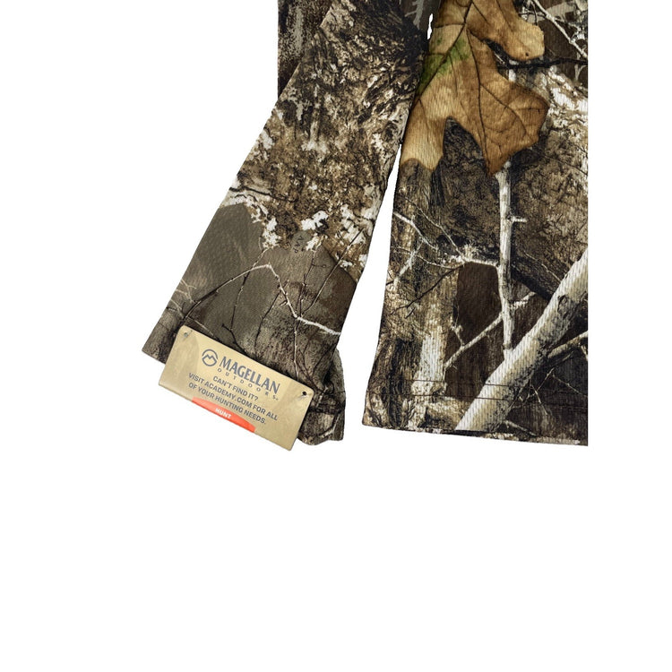Mens Magellan Dri Fit Realtree Camo Print Long Sleeve Shirt Size Medium