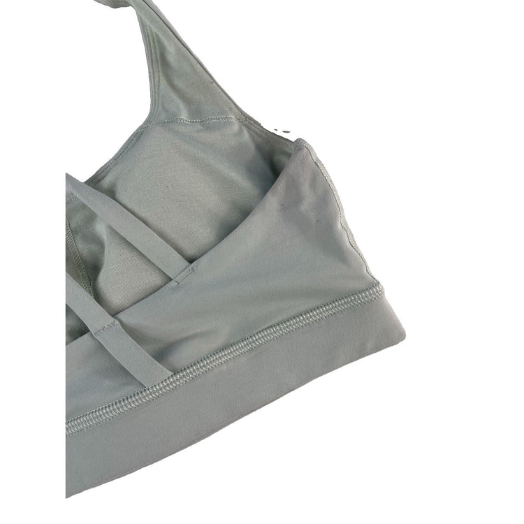 Womens Lululemon Mint Sage Green Strappy Yoga Sports Bra SIZE 4