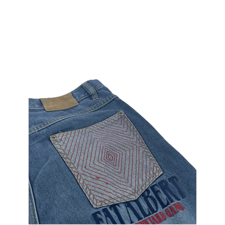 Mens Vintage Platinum FUBU “Fat Albert & The Junkyard Gang” Jeans Size 36x34