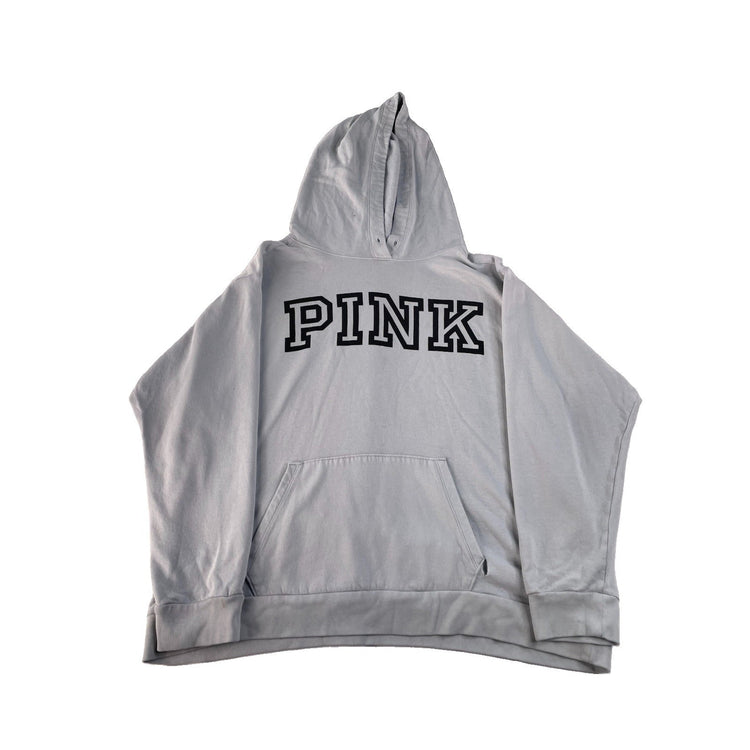 Womens PINK white Hoodie Size XL