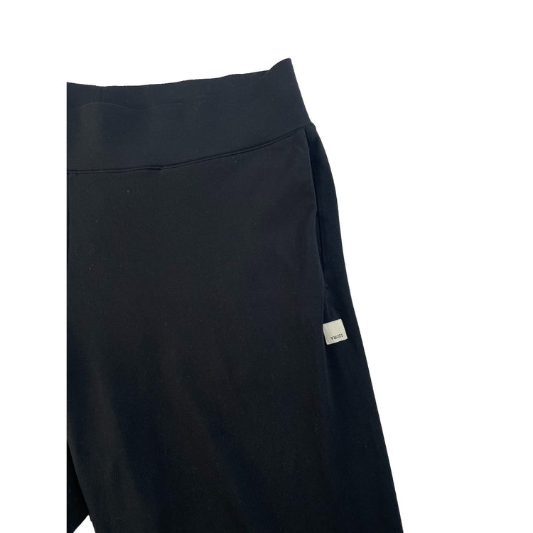 Women's Vuori Black Wide-Leg Athletic Lounge Pants Size L