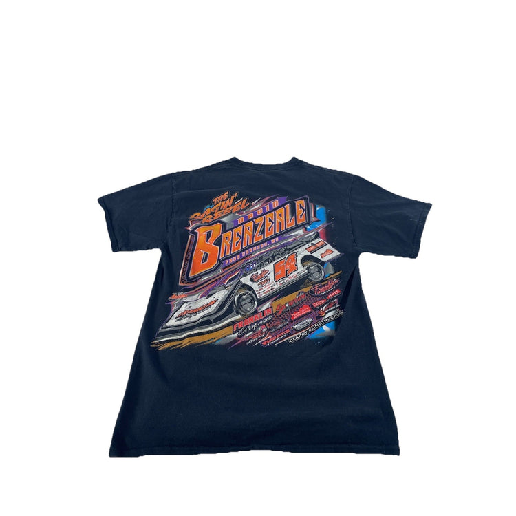 Mens Vintage David Brezeale #54 The Ragin' Rebel Racing T-Shirt Size S