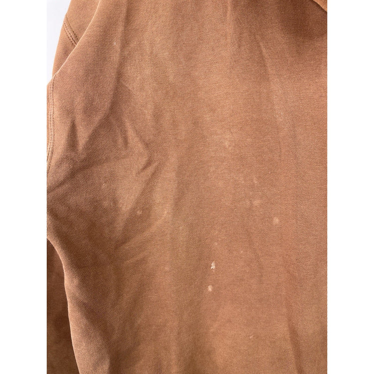 Men’s Vintage Hurley International Embroidered And Distressed Brown Hoodie Sz M