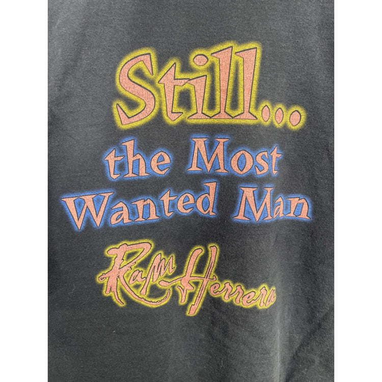 Men’s Vintage Ram Herrera “Still The Most Wanted Man” Graphic T Shirt Sz XL