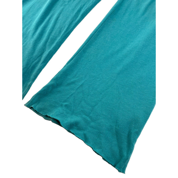 Women's Victoria's Secret PINK Teal Logo Flare Sweatpants Size Small