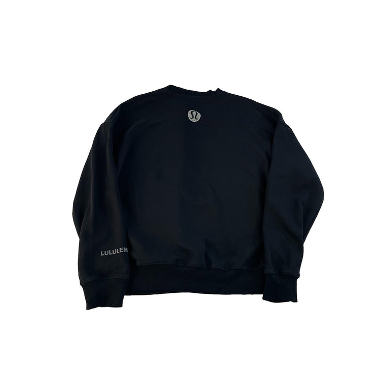 Men's Lululemon Black Crewneck Sweatshirt With Logo Detail Size S