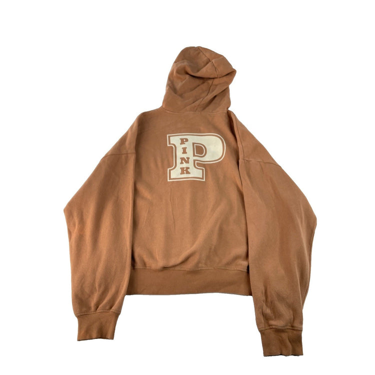 Women’s PINK Victorias Secret Light Brown Hoodie Size Small