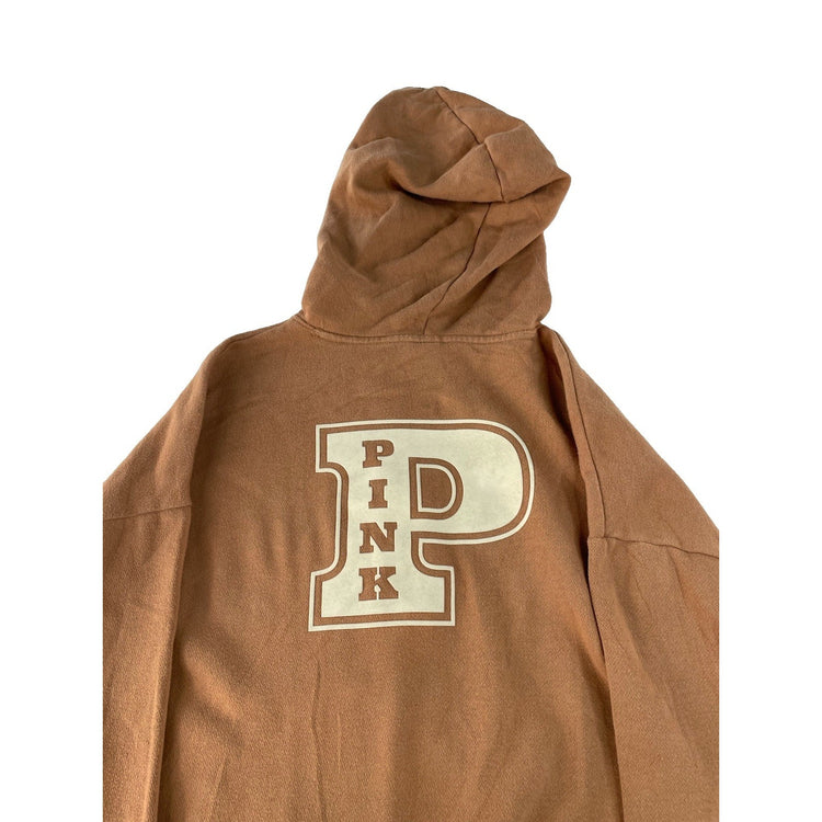 Women’s PINK Victorias Secret Light Brown Hoodie Size Small