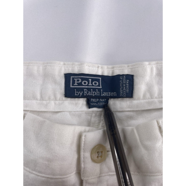 Mens Ralph Lauren Size 33X32 White Jeans