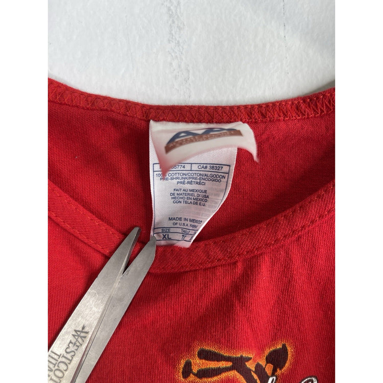 Men’s Vintage 2006 Virginia City Motorcycle Rally Red Tank Top Sz XL