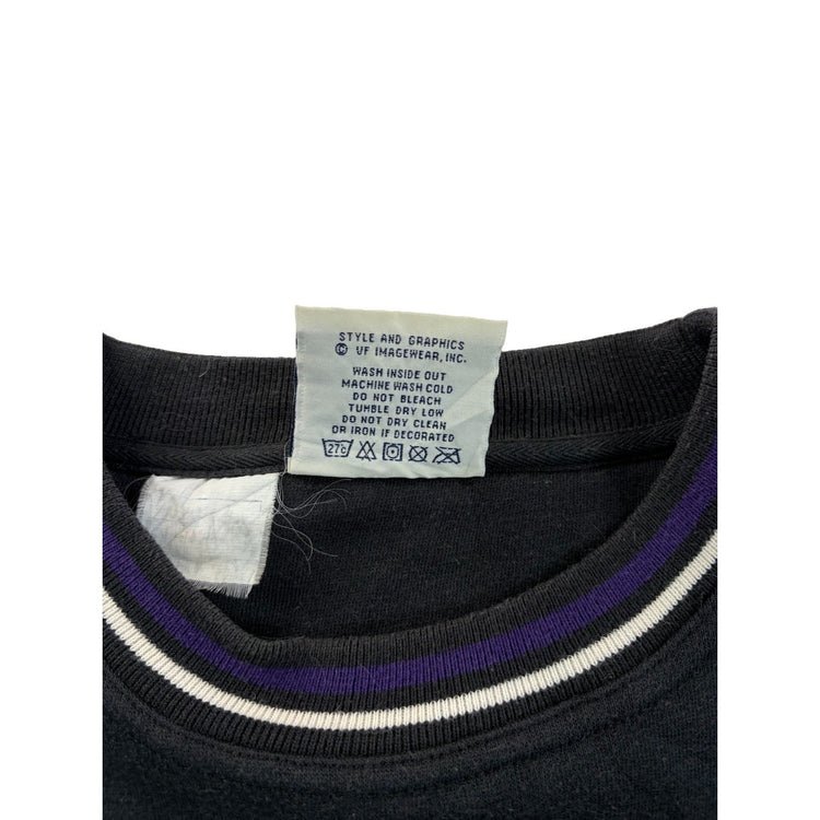 Men’s Vintage Lee “ Diamond Backs Arizona “ Black & Purple Sweatshirt Size M