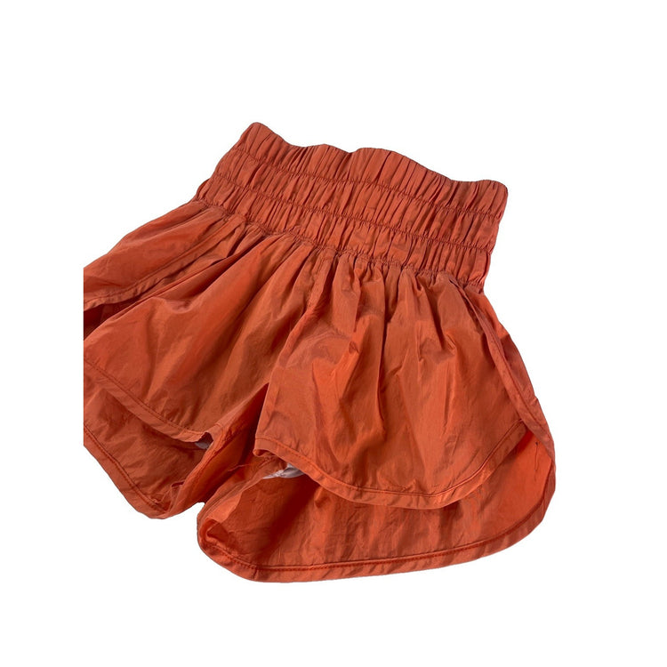 Women Free People FP Movement Burnt Orange High Rise The Way Home Shorts SIZE XS