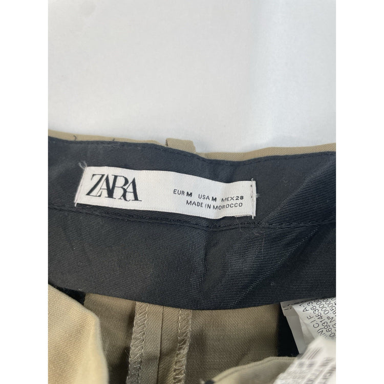 Womens Zara Khaki Slack Pants Size Medium