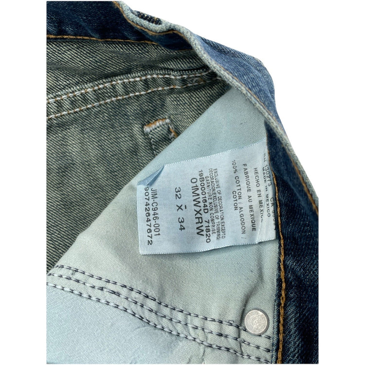 Men’s Wrangler 20X Relaxed Blue Jeans Size 32x34