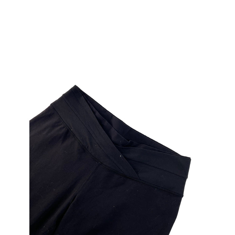 Women's Lululemon Athletica Black Wide-Leg Cropped Pants Size 10