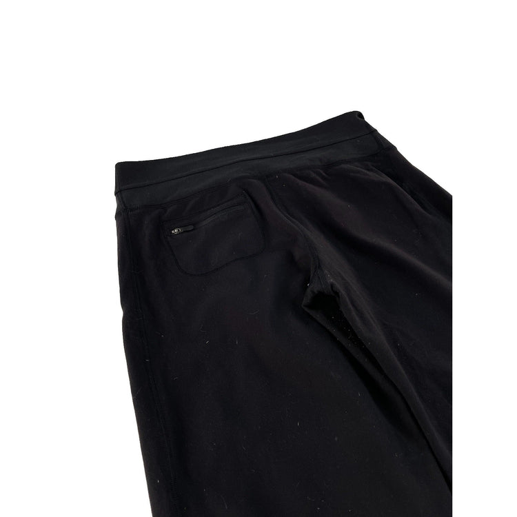 Women's Lululemon Athletica Black Wide-Leg Cropped Pants Size 10