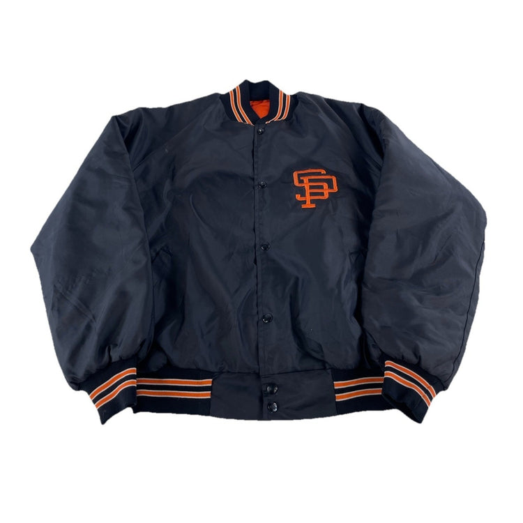 Vintage San Francisco Giants Satin Varsity Jacket MLB Baseball Size S