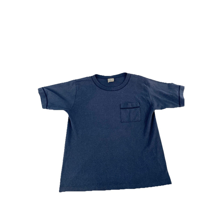 Kids Fun Blank Solid Black Tee Size L