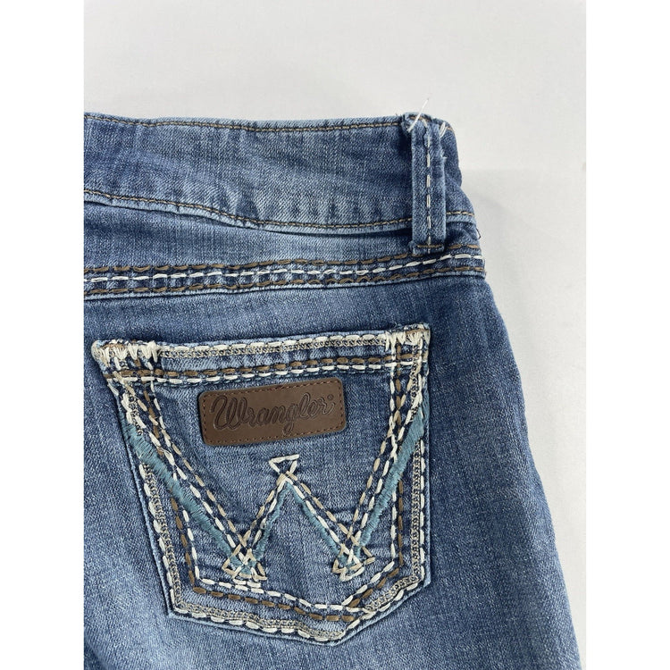 Women’s Wrangler Regular Bootcut Blue Jeans Size 7x34