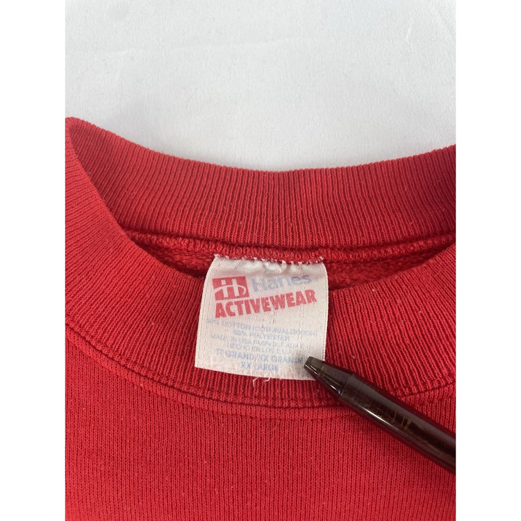 Mens Vintage Hanes Activewear University Of Arkansas Crewneck Sweatshirt Size2xl