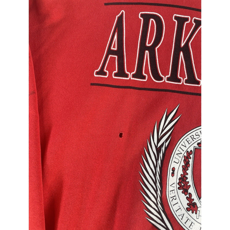 Mens Vintage Hanes Activewear University Of Arkansas Crewneck Sweatshirt Size2xl
