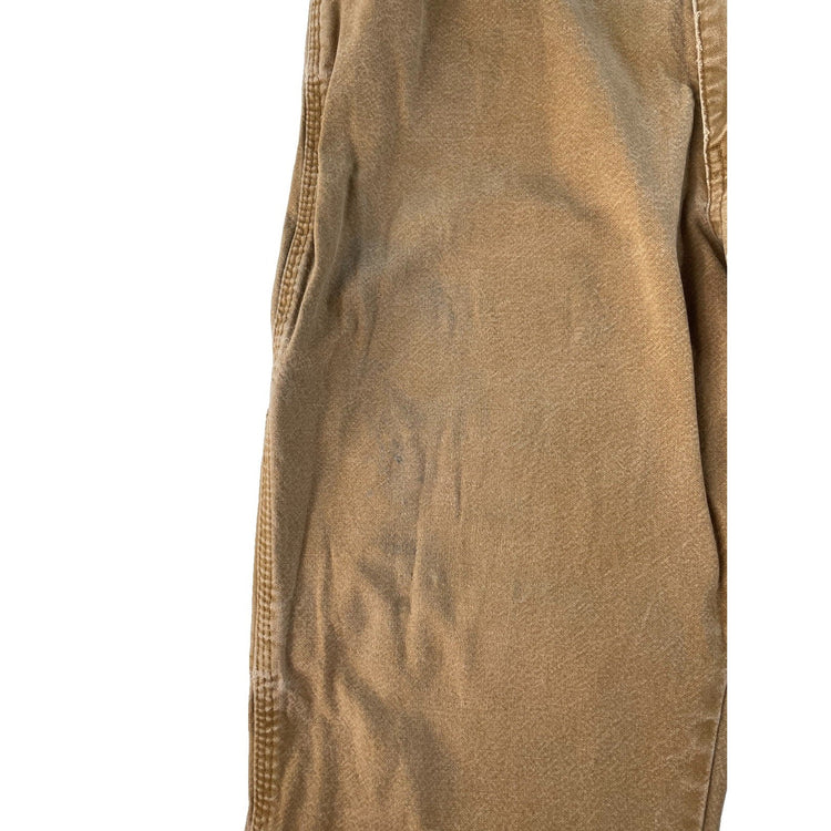Men's Dickies Canvas Carpenter Work Pants Brown Size 32x30